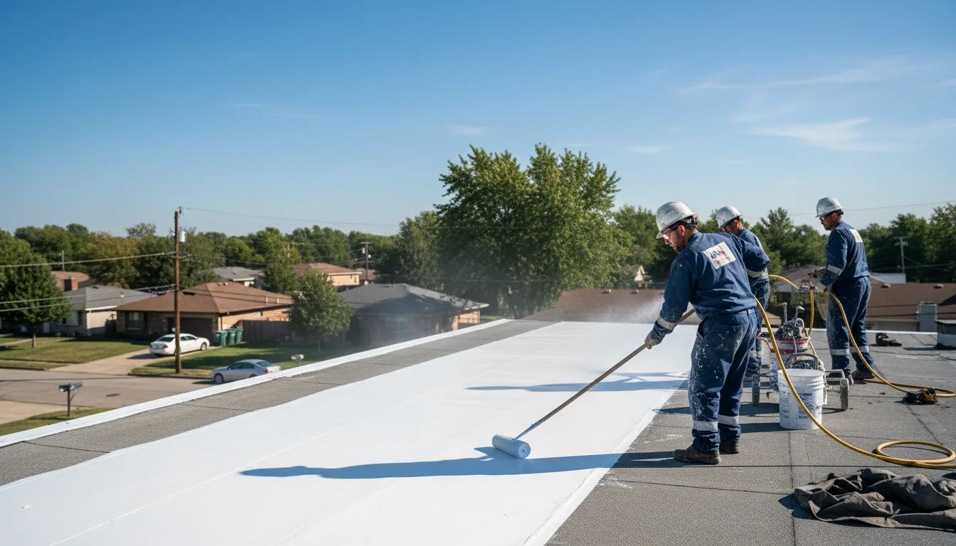 Commercial roof coating in Redding, CT near me
